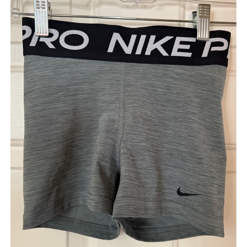 Nike Pro Dri-Fit Gray Compression Tight Fit Shorts Size XS, Black